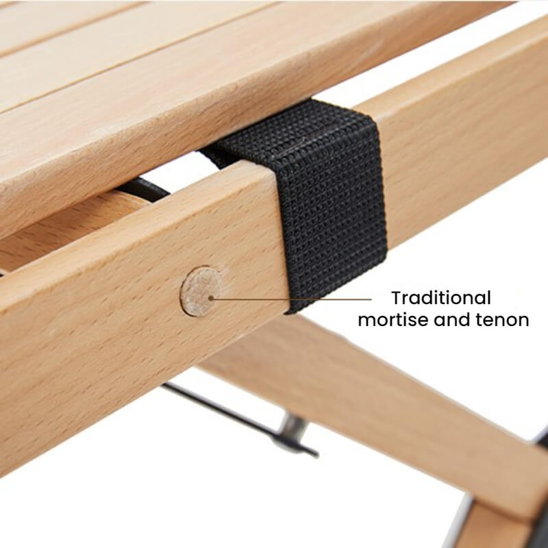 MOBI GARDEN Egg Roll Table European Beech Wood 90cm - M