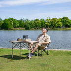 MOBI GARDEN Enjoy Folding Camping Chair with Armrest