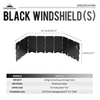 CAMPINGMOON BKYD-8 Cooking Windshield Aluminium Plate