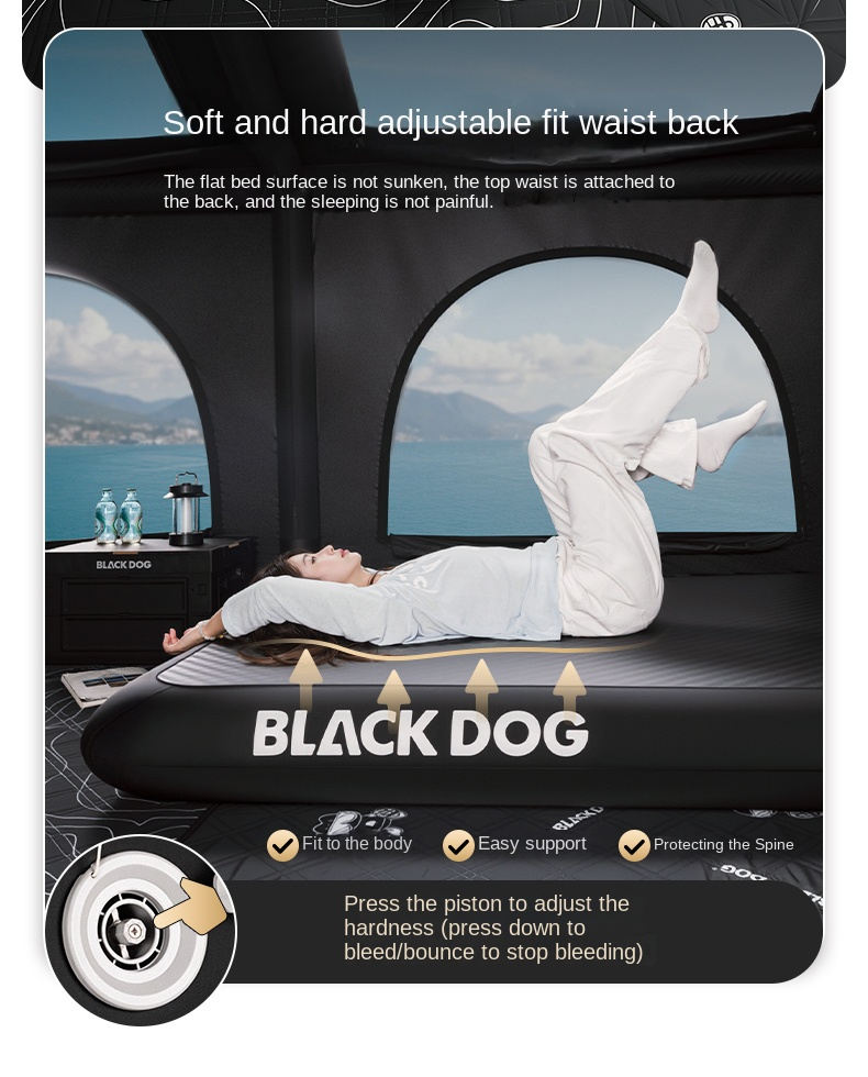 BLACKDOG Yunmeng Inflatable Sleeping Pad Air Cushion – 1P