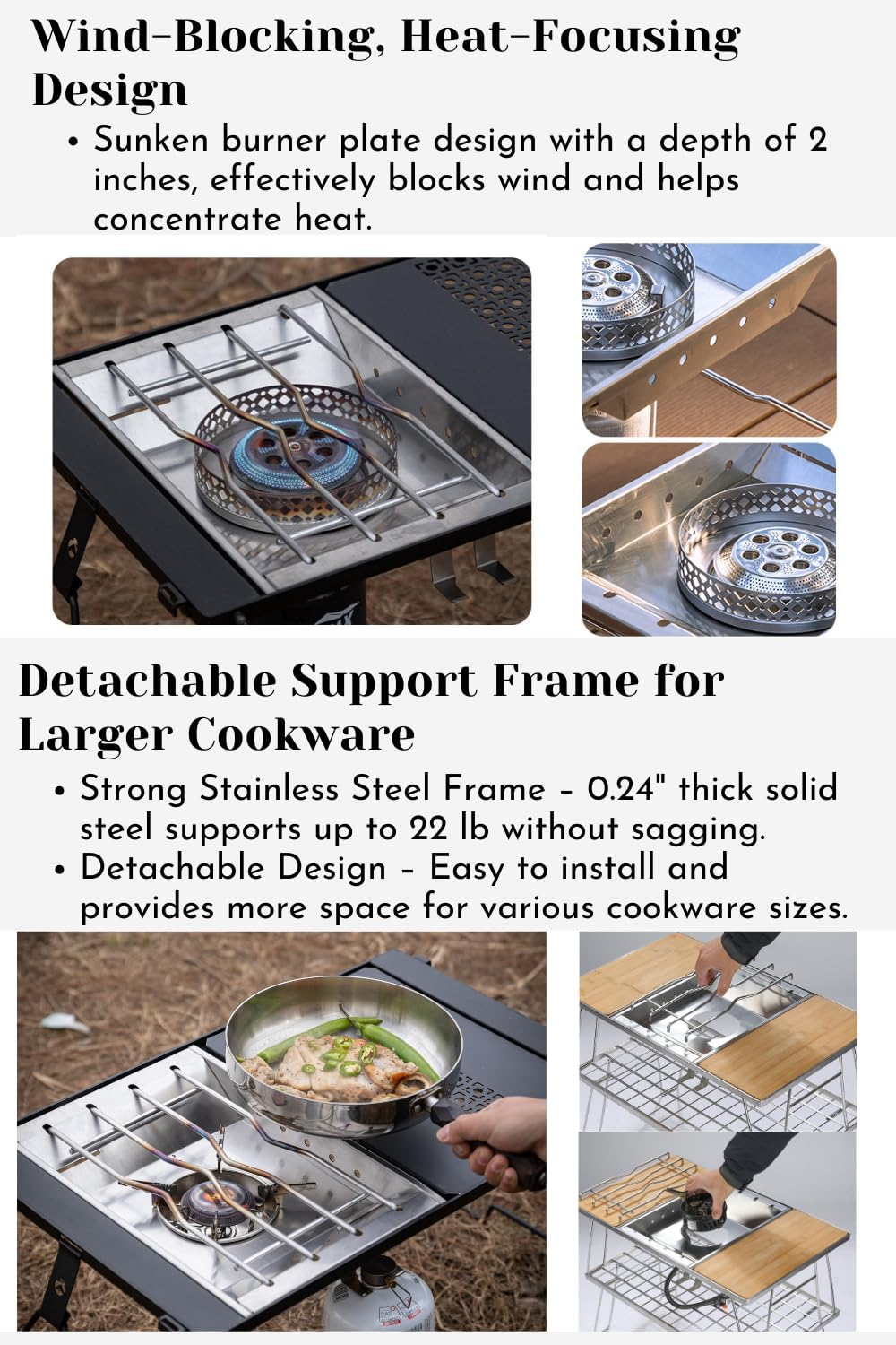 CAMPINGMOON IGT Cooking Set (OD-4 Stove + CK-25PG + CK-3650-T38 + CK-25F-1P)
