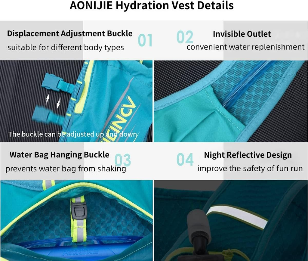 AONIJIE Hydration Vest 5L Marathon Running