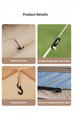 BLACKDOG Leisure Base Tent 2.4 - 240CM X 240CM (2-4 Person)