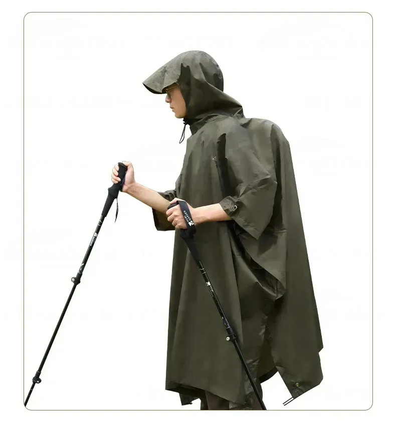 MOBI GARDEN Ultralight 3-in-1 Raincoat Poncho