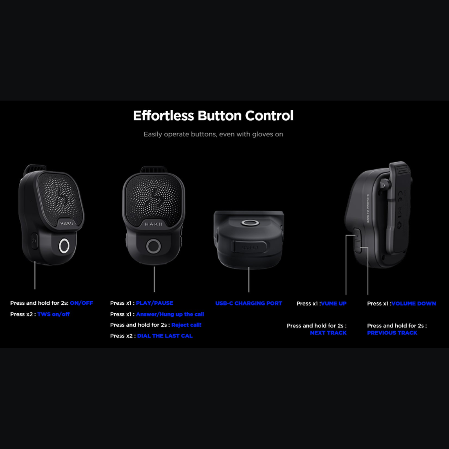 HAKII Boulder Clip-on Wearable Speaker