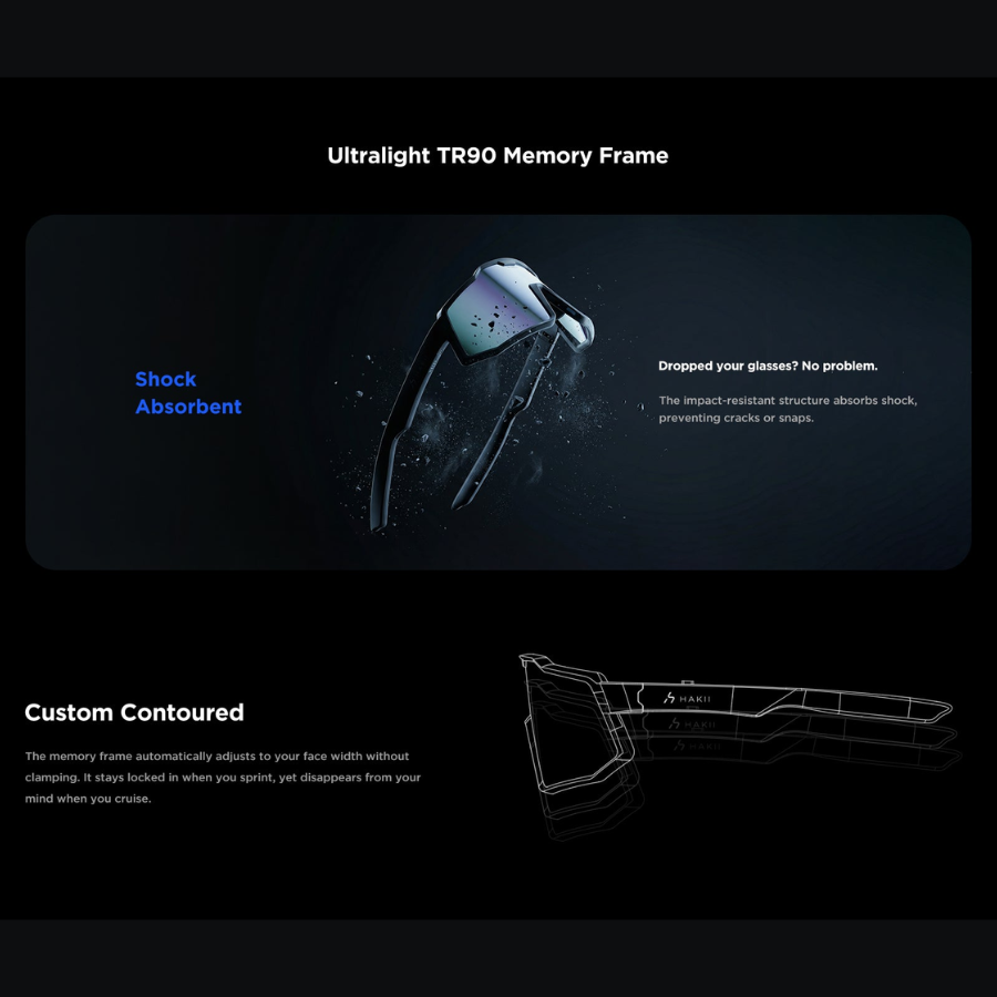 HAKII Wind IIS Smart Cycling Audio Glasses