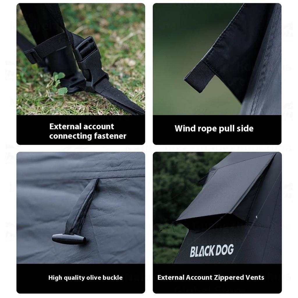 BLACKDOG Yunshe 6.0 Auto Tent – 230CM x 260CM  (4–6 Person)