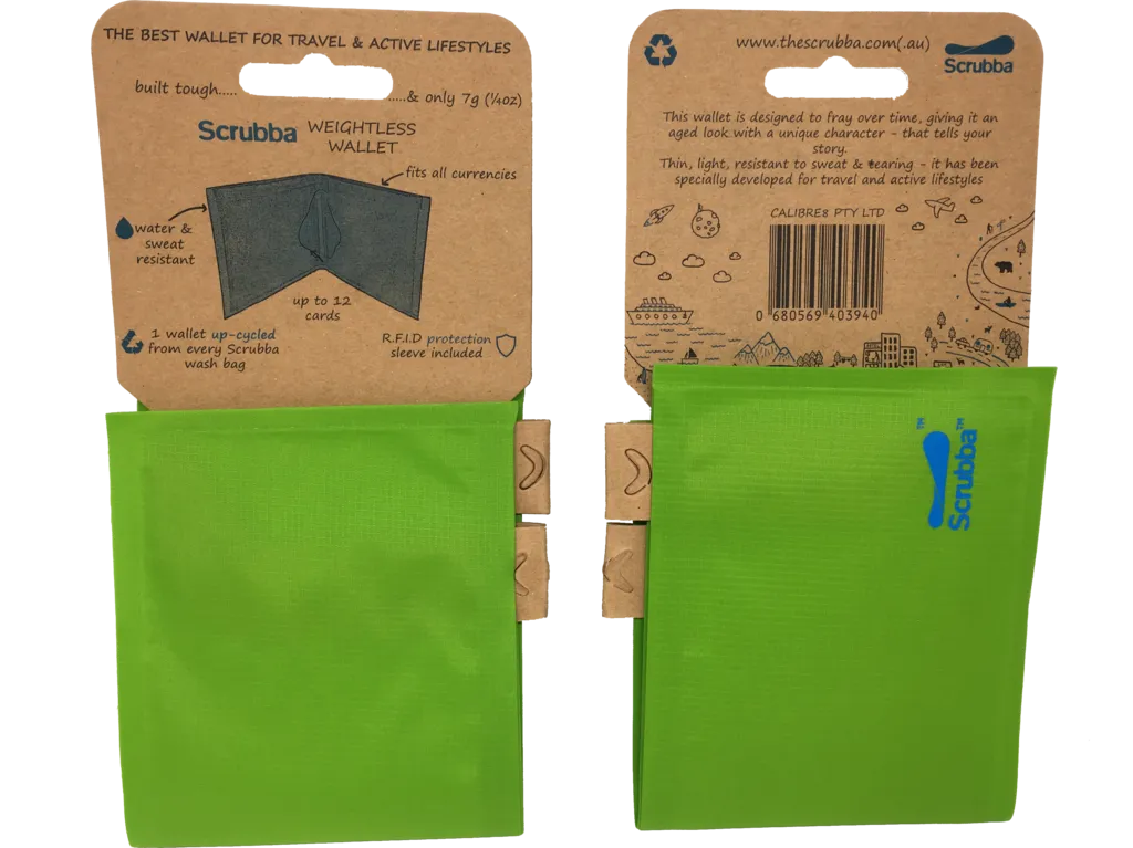 SCRUBBA Weightless Wallet – Ultra-Thin, Water-Resistant Travel Wallet