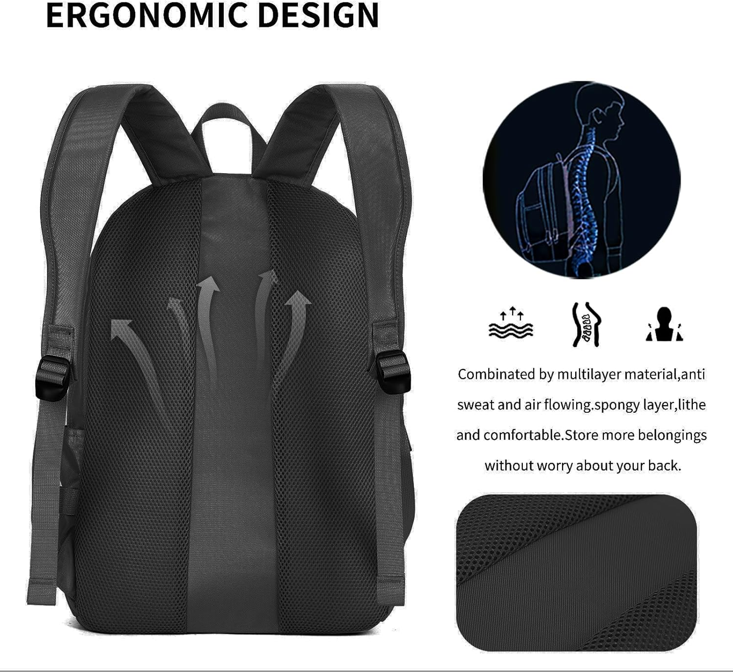 AOKING Lightweight Casual Sport Outdoor Backpack XN3611-5