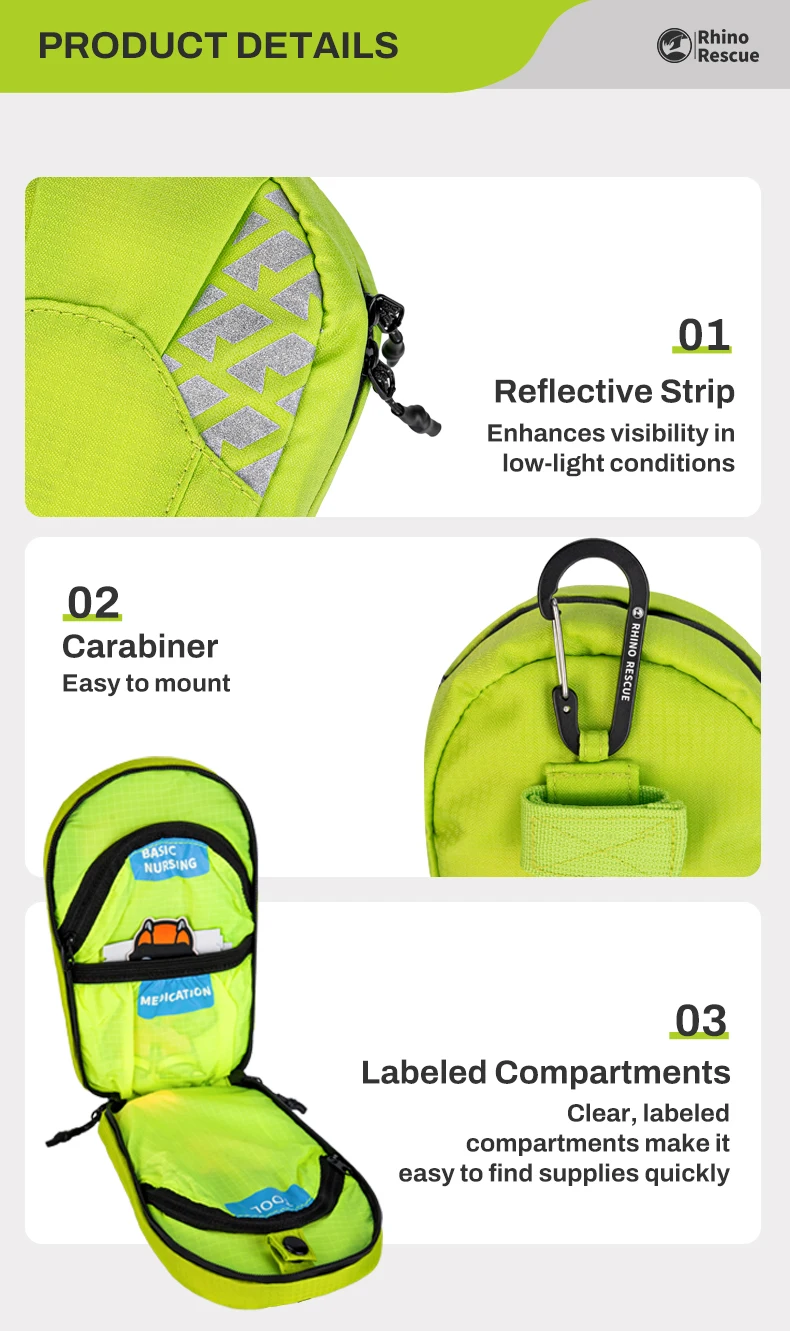 RHINO RESCUE Outdoor Primary First Aid Standard – Yellow