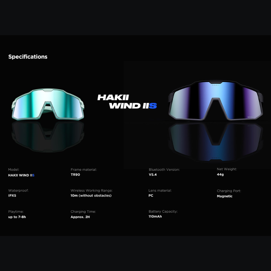 HAKII Wind IIS Smart Cycling Audio Glasses