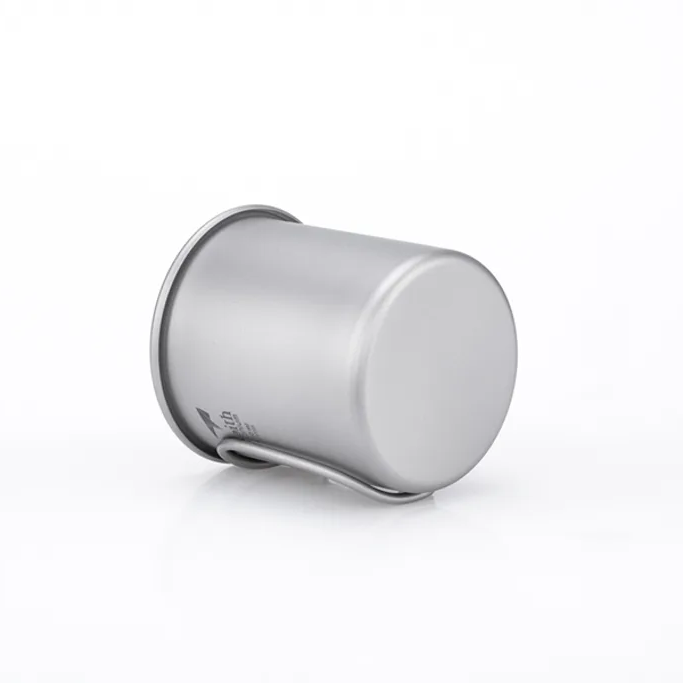 KEITH TITANIUM Single-Wall Mug with Folding Handle & Lid 300ml Ti3201