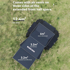 BLACKDOG Yunshe 6.0 Auto Tent – 230CM x 260CM  (4–6 Person)