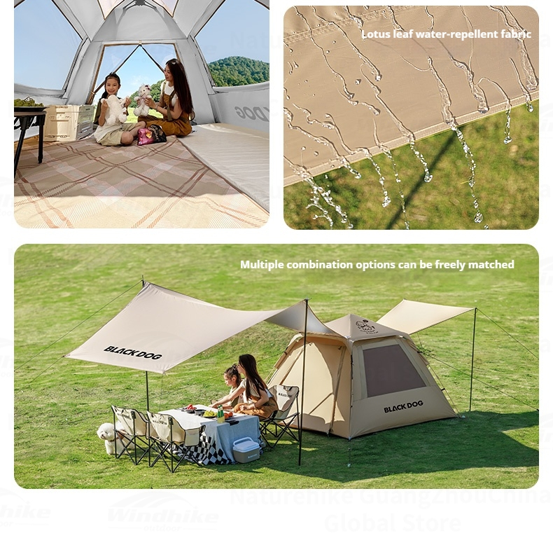 BLACKDOG Leisure Base Tent 2.4 - 240CM X 240CM (2-4 Person)