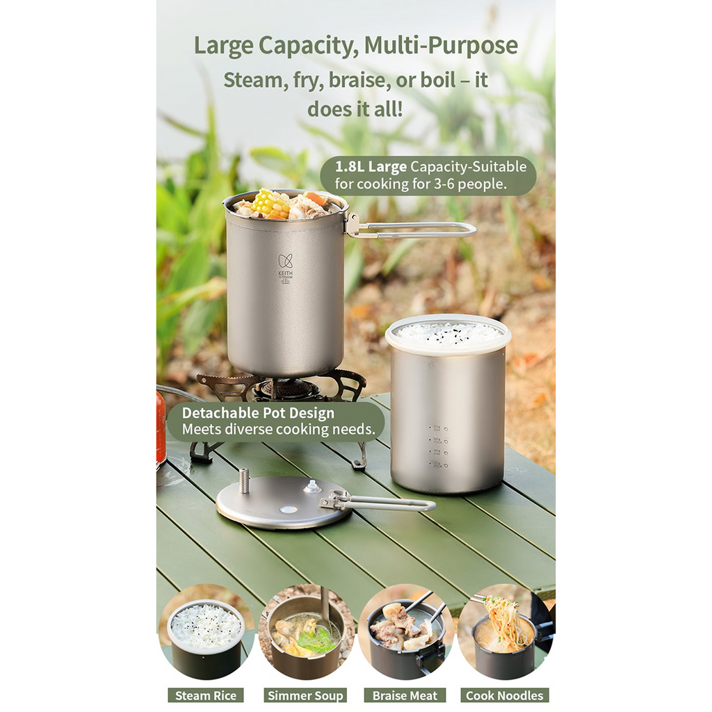 KEITH TITANIUM High-Altitude Pressure Cooker Ti6302