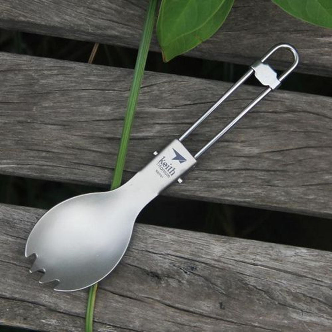 KEITH TITANIUM Folding Spork Ti5309