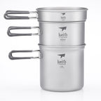 KEITH TITANIUM 3-Piece Pot & Pan Cook Set Ti6014