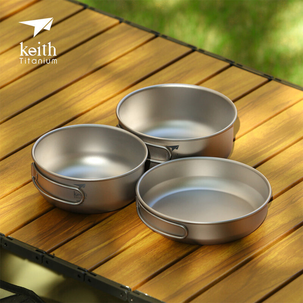 KEITH TITANIUM 3-Piece Pan Cook Set Ti6053
