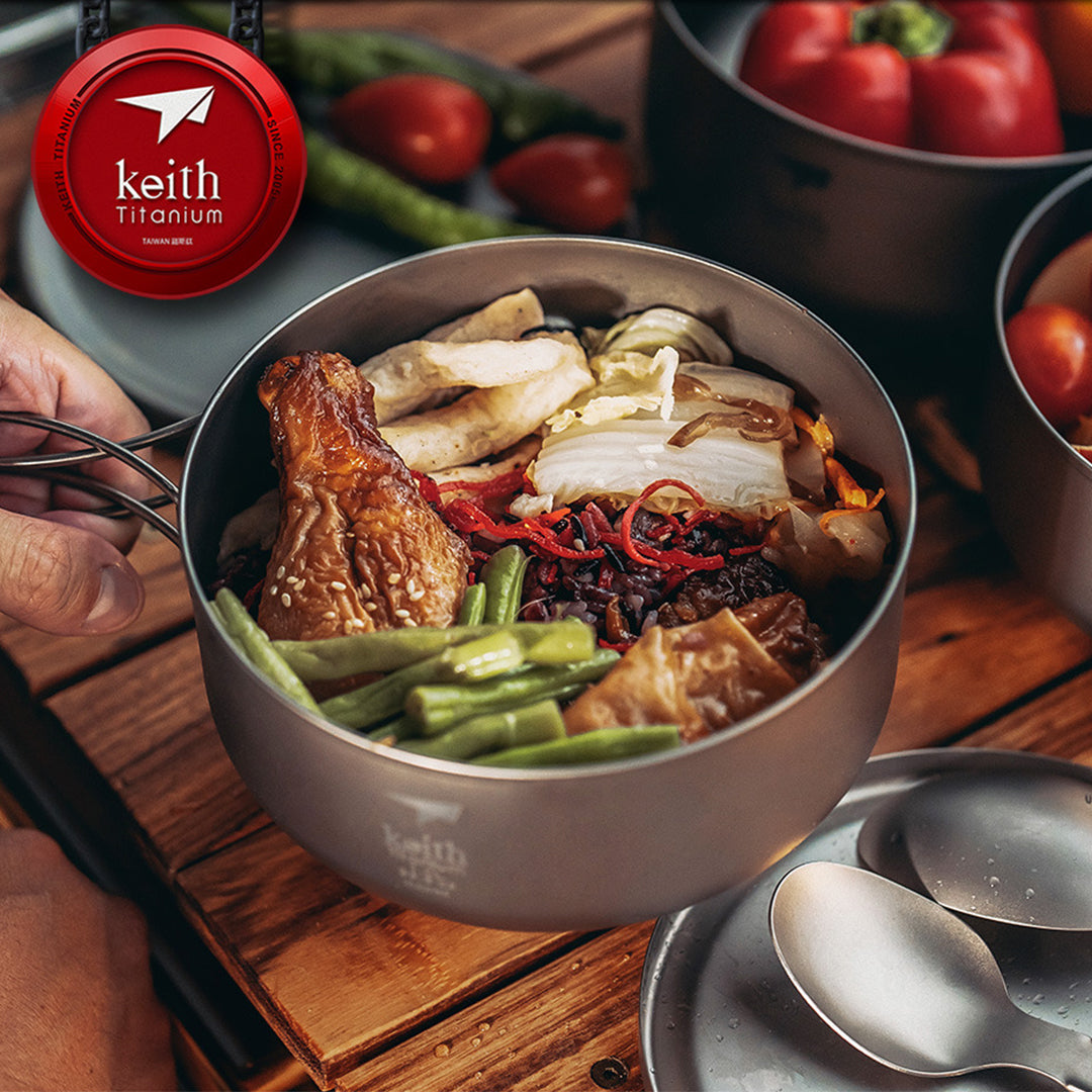 KEITH TITANIUM Bento Lunch Box 1000ml Ti5328