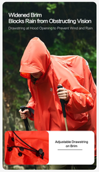 MOBI GARDEN Ultralight Poncho Raincoat