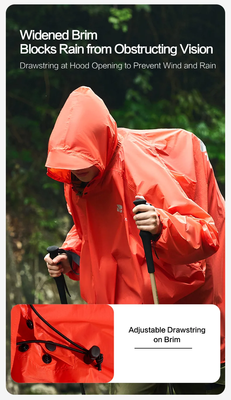 MOBI GARDEN Ultralight Poncho Raincoat