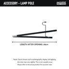 DEFTHIKE Square Camping Table with Light Pole Set