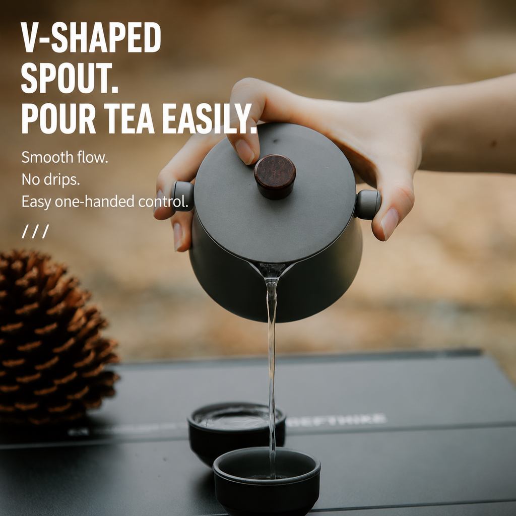 DEFTHIKE Mini Aluminum Teapot with Teacup