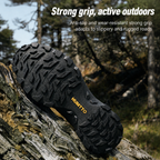 HUMTTO Women's Low-Cut Hiking Shoes Breathable & Wear-Resistant - Dark Purple/Black