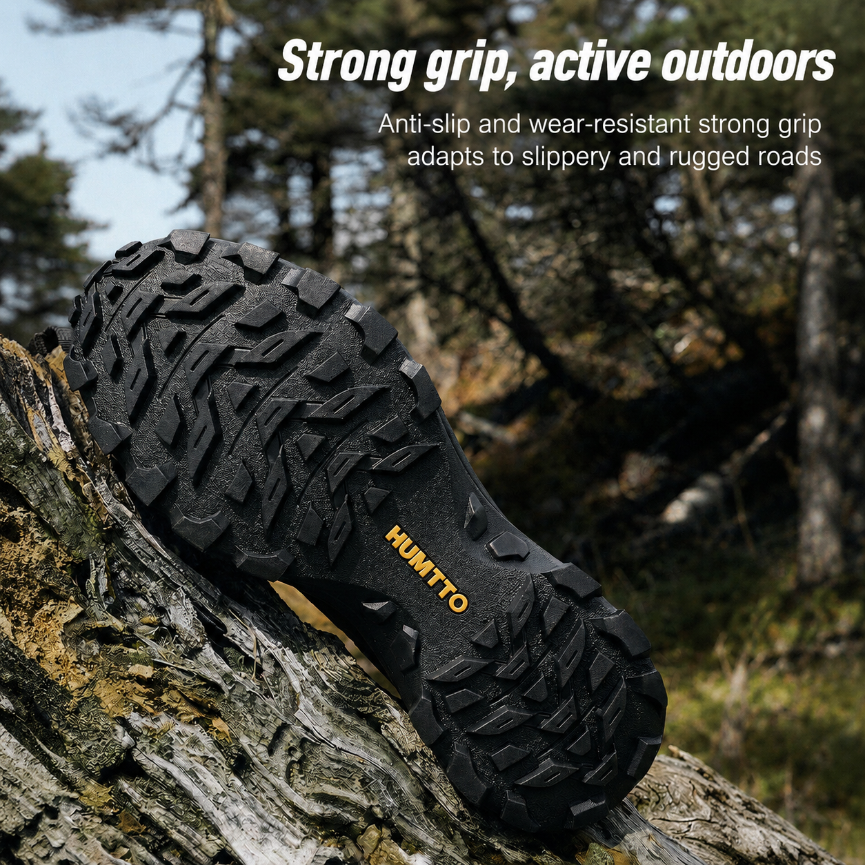 HUMTTO Women's Low-Cut Hiking Shoes Breathable & Wear-Resistant - Dark Purple/Black