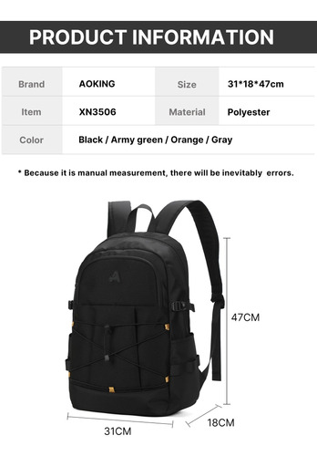 AOKING Waterproof Urban Tactical Backpack XN3506