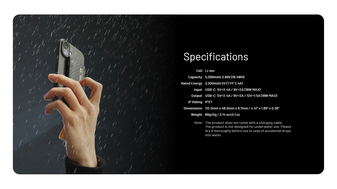 NITECORE NB AIR 5000mAh Power Bank