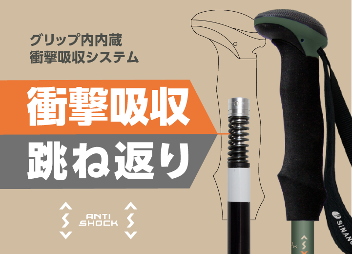 SINANO FAST-125 A/S Trekking Pole
