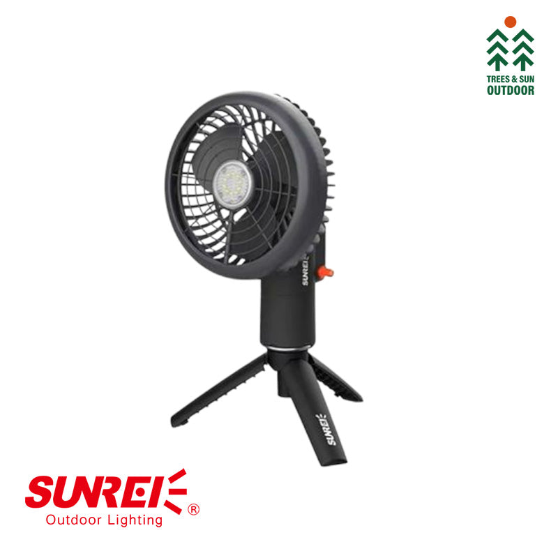 SUNREI Light Fan Mini Multi-Functional Portable Lantern & Fan – 260 Lumens