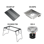 CAMPINGMOON IGT Cooking Set (OD-4 Stove + CK-25PG + CK-3650-T38 + CK-25F-1P)