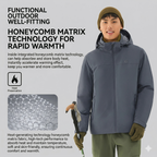 TECTOP Men’s Hiking Softshell Fleece Jacket – Wind & Water-Resistant