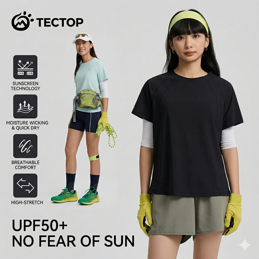 TECTOP Women’s Hiking T-Shirt – Quick-Dry & Breathable