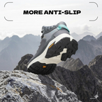 HUMTTO Men’s Mid-Cut Hiking Shoes Waterproof & Durable – Black Grey