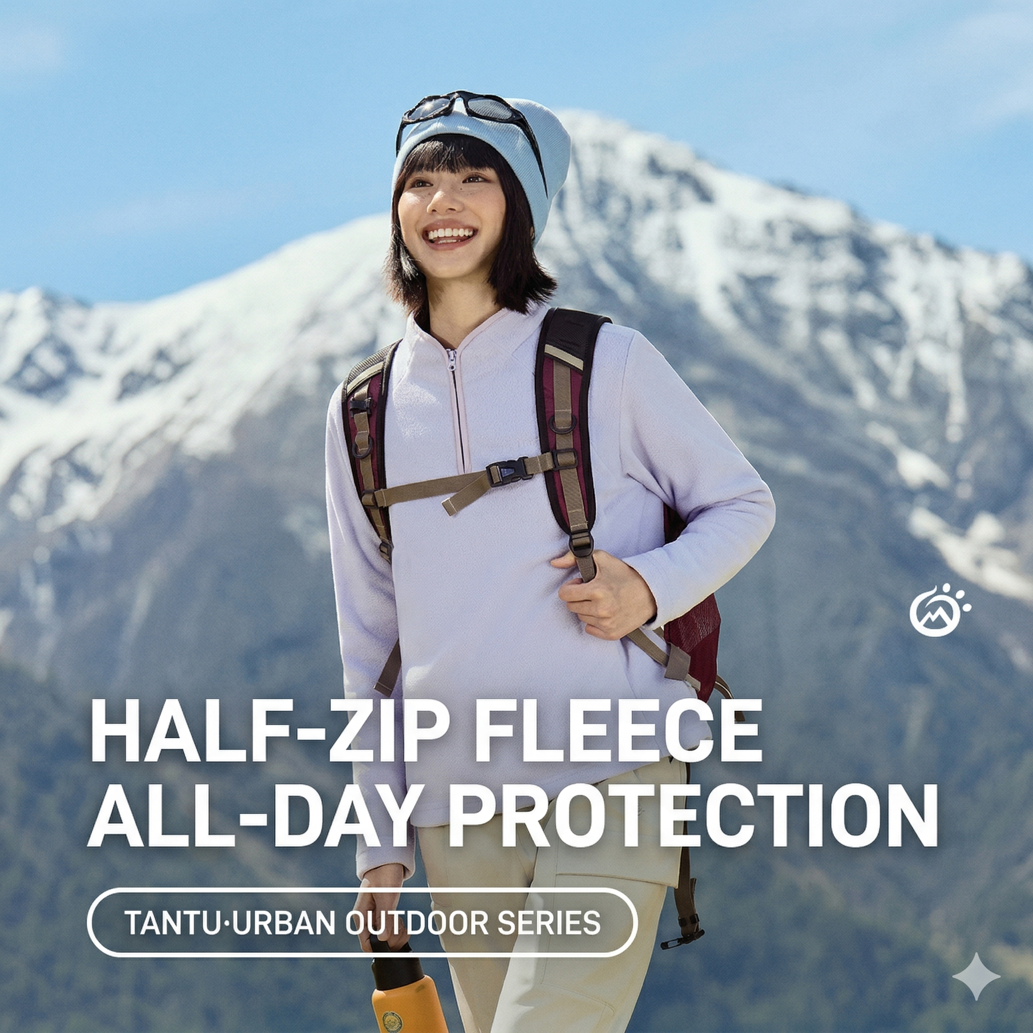 TECTOP Women’s Hiking Half-Zip Fleece Jacket – Warm & Lightweight