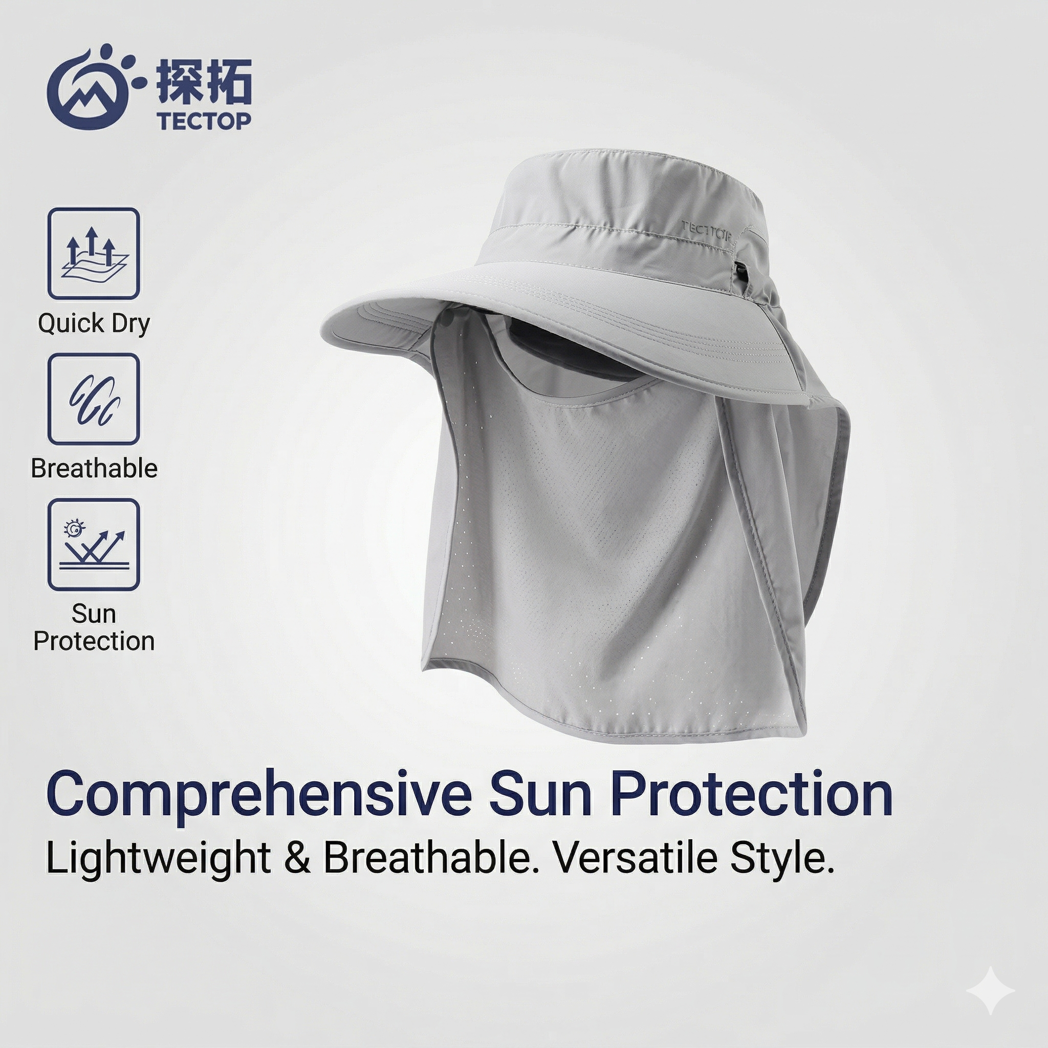 TECTOP Unisex Hiking Hat – Full Protection & Breathable