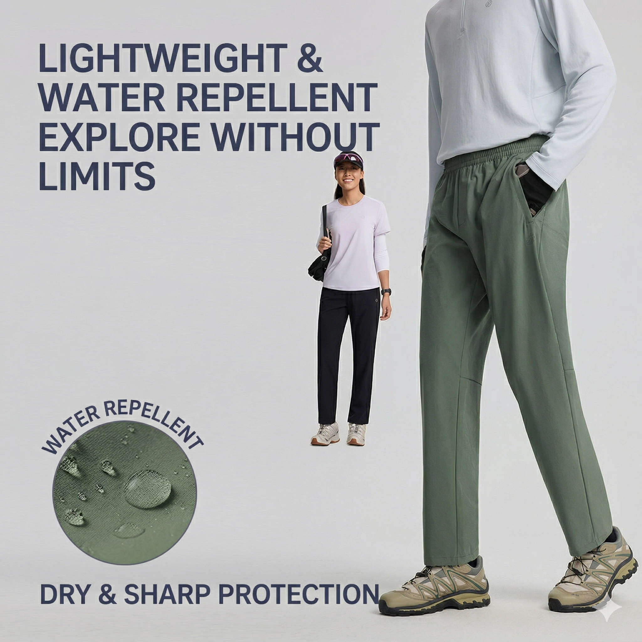 TECTOP Men’s Hiking Pants – Quick-Dry & Breathable