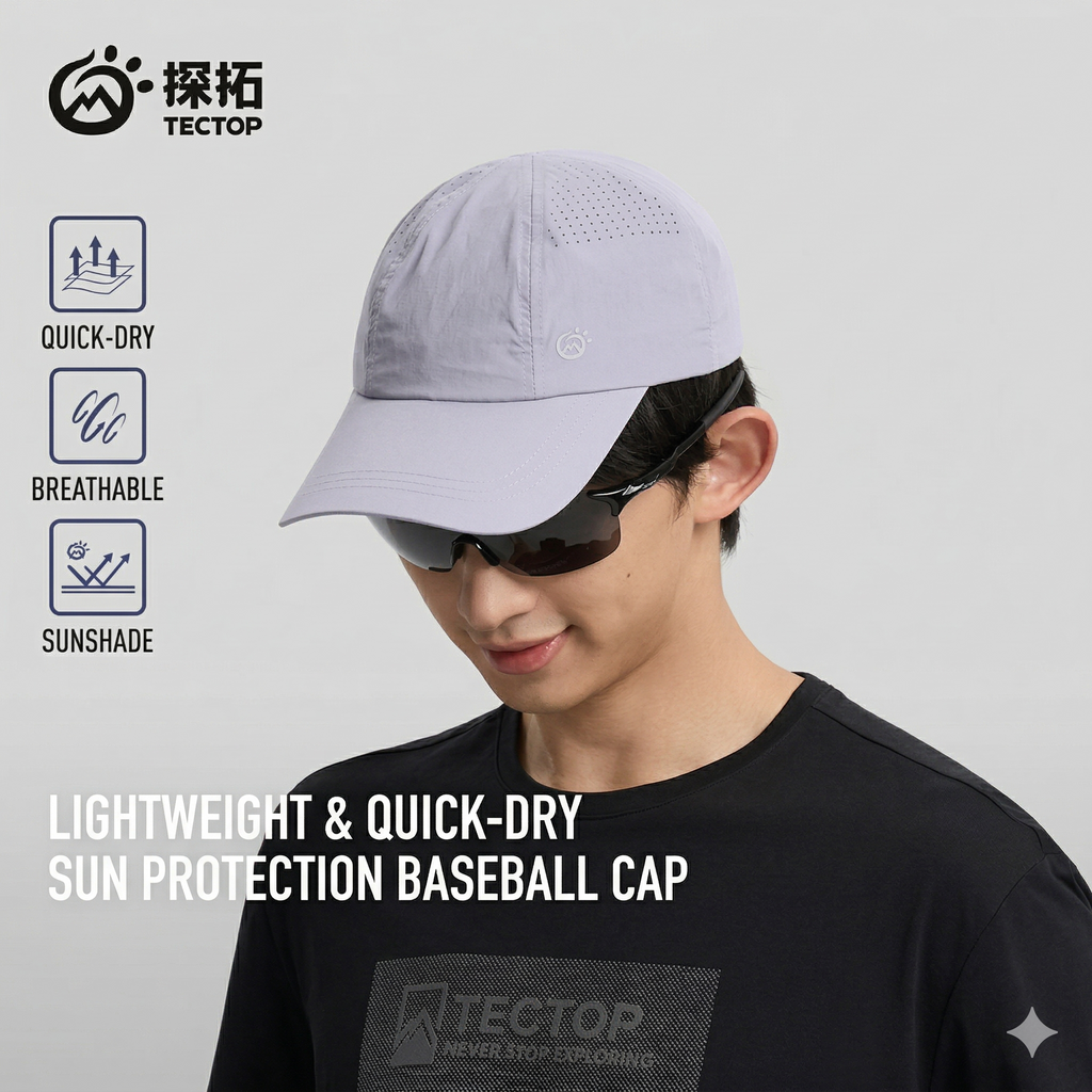 TECTOP Unisex Hiking Cap – UV Protection & Lightweight