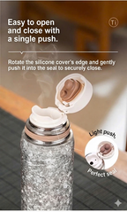 KEITH TITANIUM Flex Pop Lid Vacuum Insulated Water Bottle 430ml Ti3107