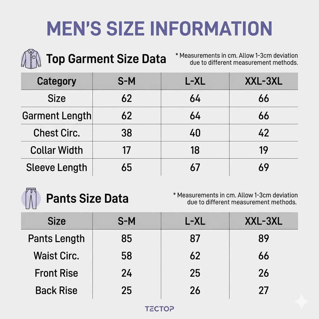 TECTOP Men’s Thermal Set – Warm & Breathable