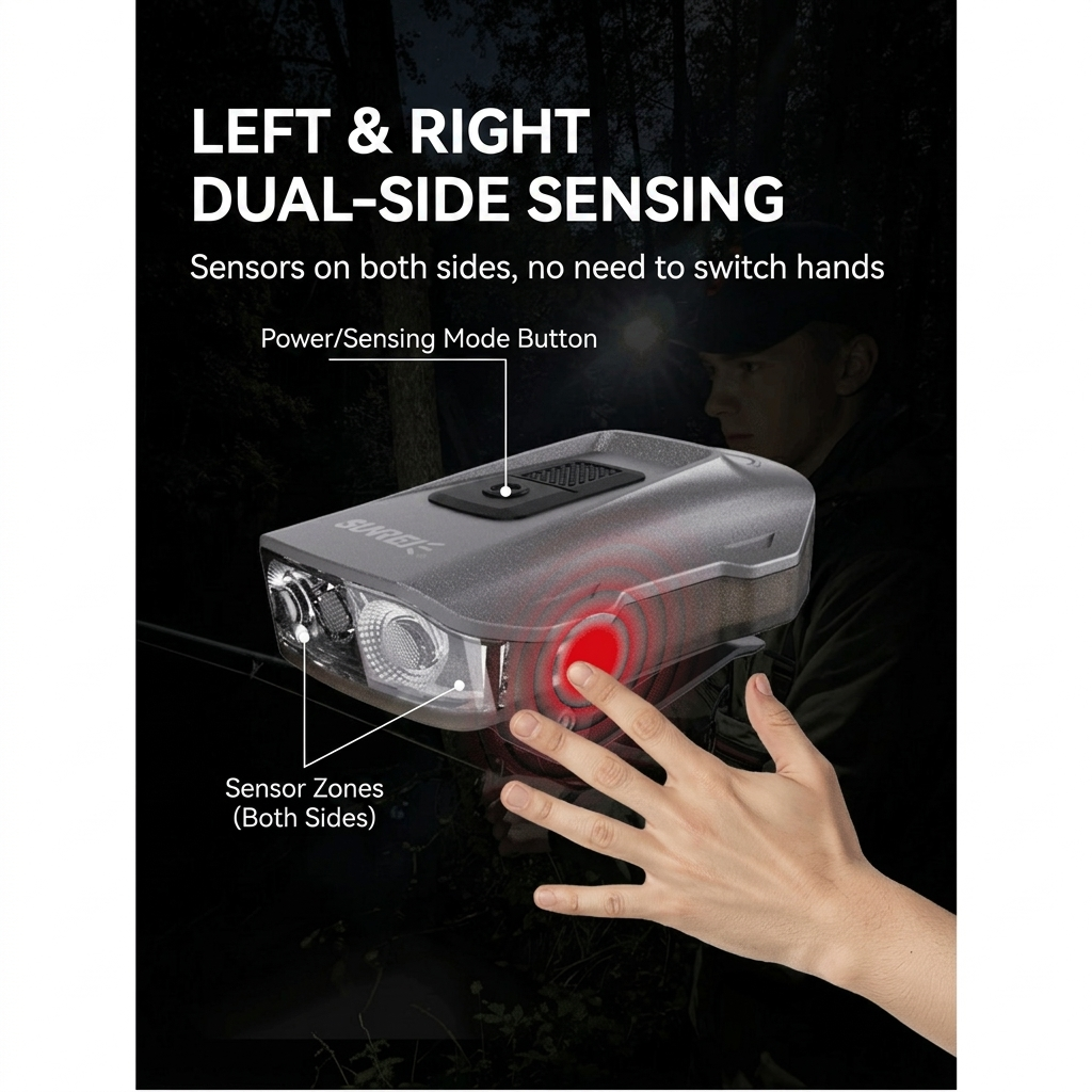 SUNREI H480 Multipurpose Hat Clip Headlamp 500LM