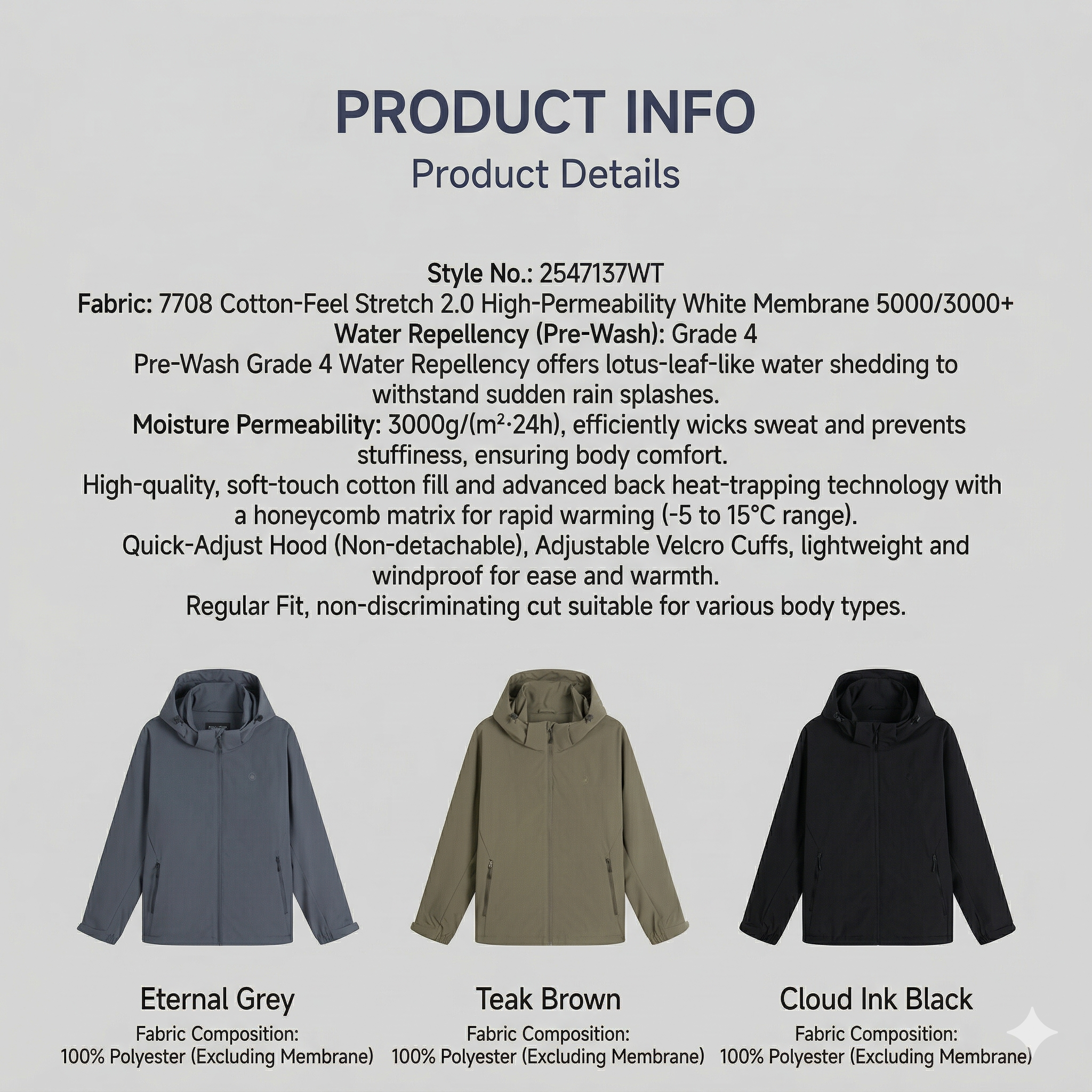 TECTOP Men’s Hiking Jacket – Waterproof & Fleece Lined
