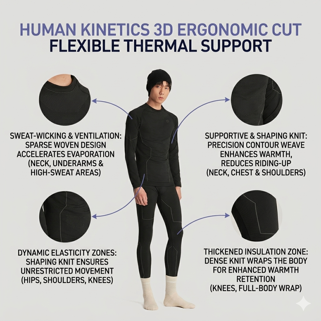 TECTOP Men’s Thermal Set – Warm & Breathable