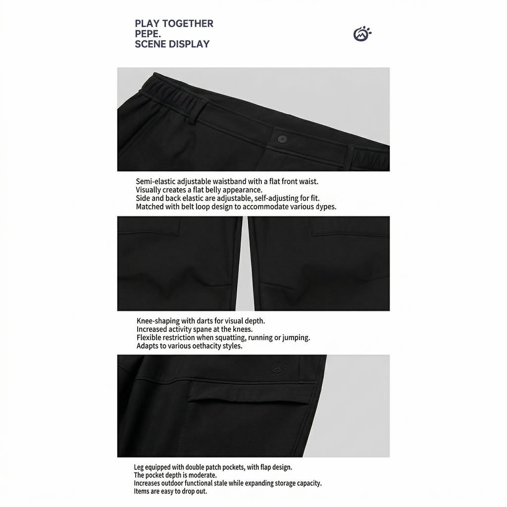 TECTOP Men’s Hiking Pants – Water Repellent & Fleece Lined