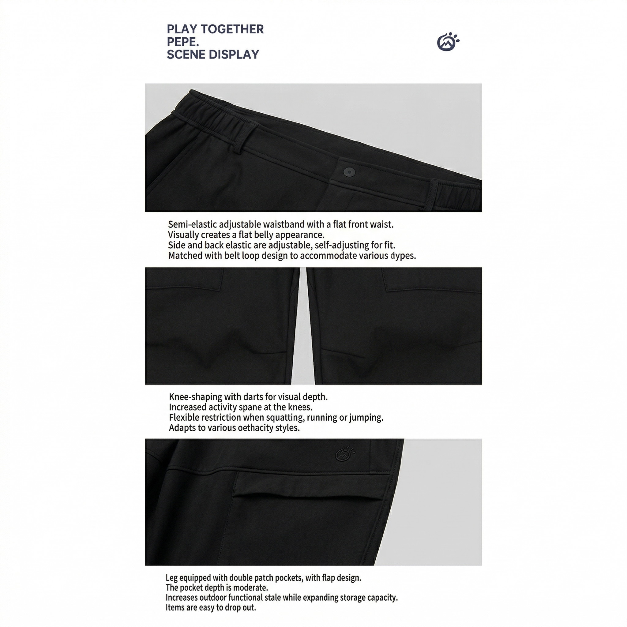 TECTOP Men’s Hiking Pants – Water Repellent & Fleece Lined