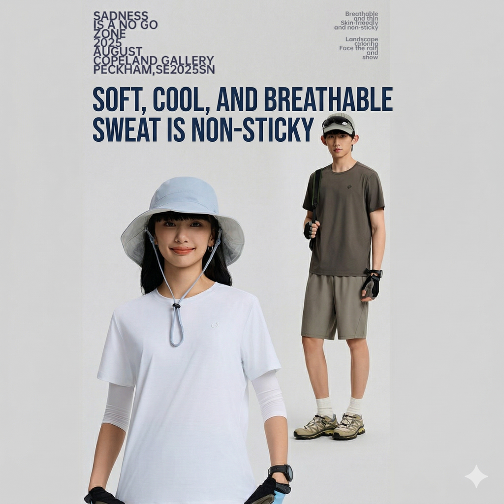 TECTOP Men’s Hiking T-Shirt – Quick-Dry & Breathable