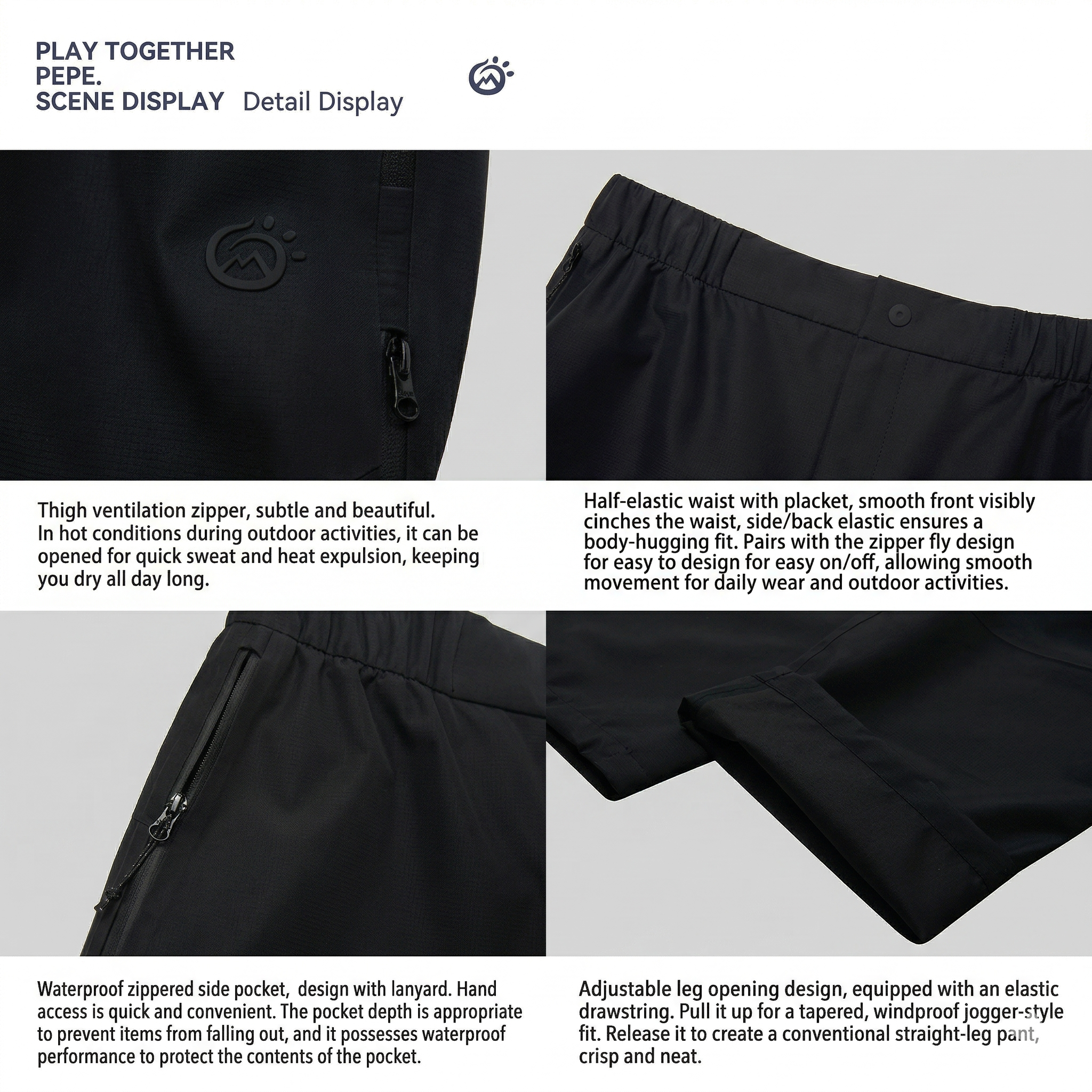 TECTOP Men’s Hiking Pants – Waterproof & Hardshell